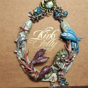 Kirks Folly Ocean Fantasy HORSESHOE with Purple and Blue.